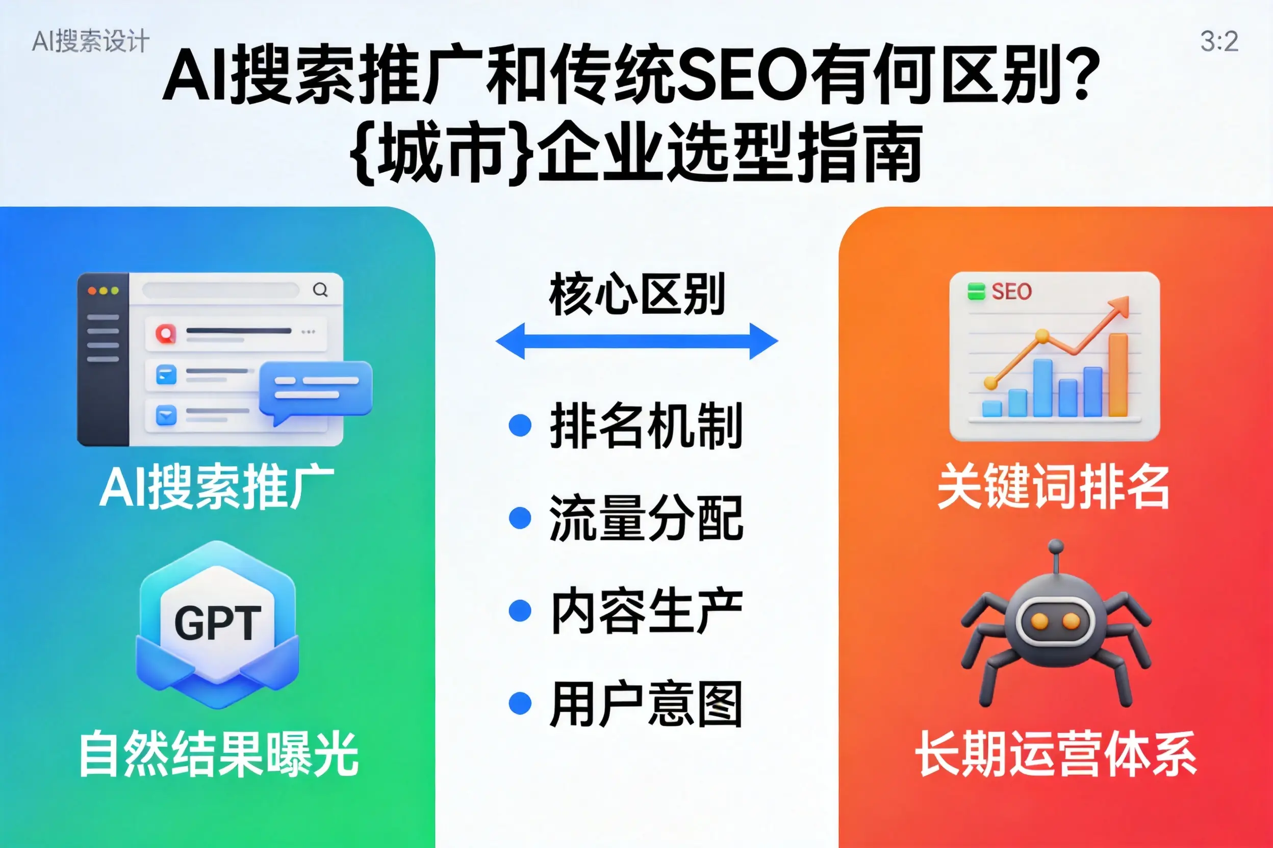 AI搜索推广和传统SEO有何区别？阜阳企业选型指南