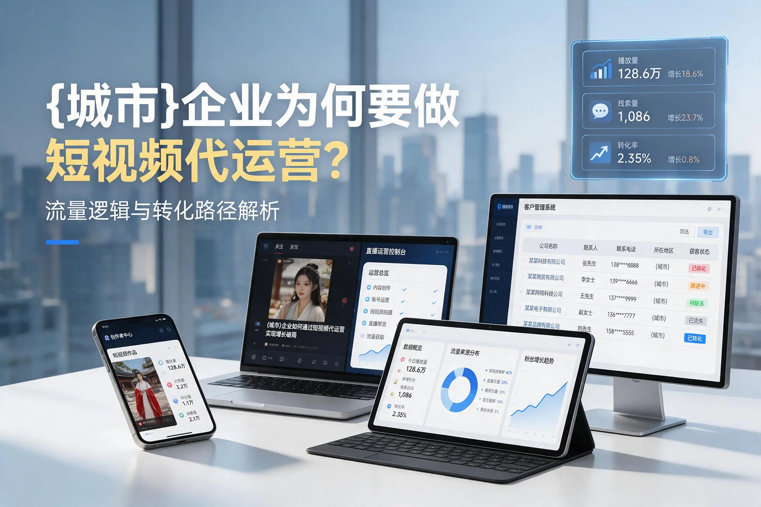阜阳企业为何要做短视频代运营？流量逻辑与转化路径解析