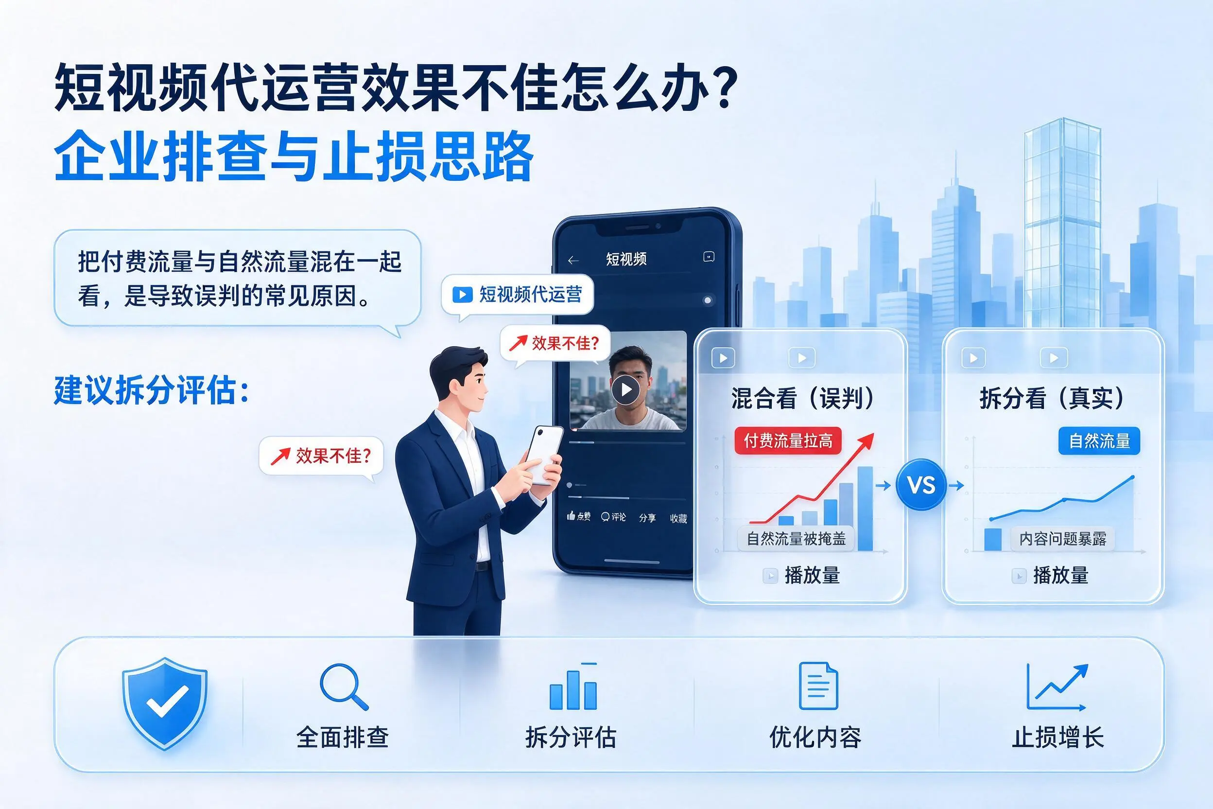 短视频代运营效果不佳怎么办?阜阳企业排查与止损思路