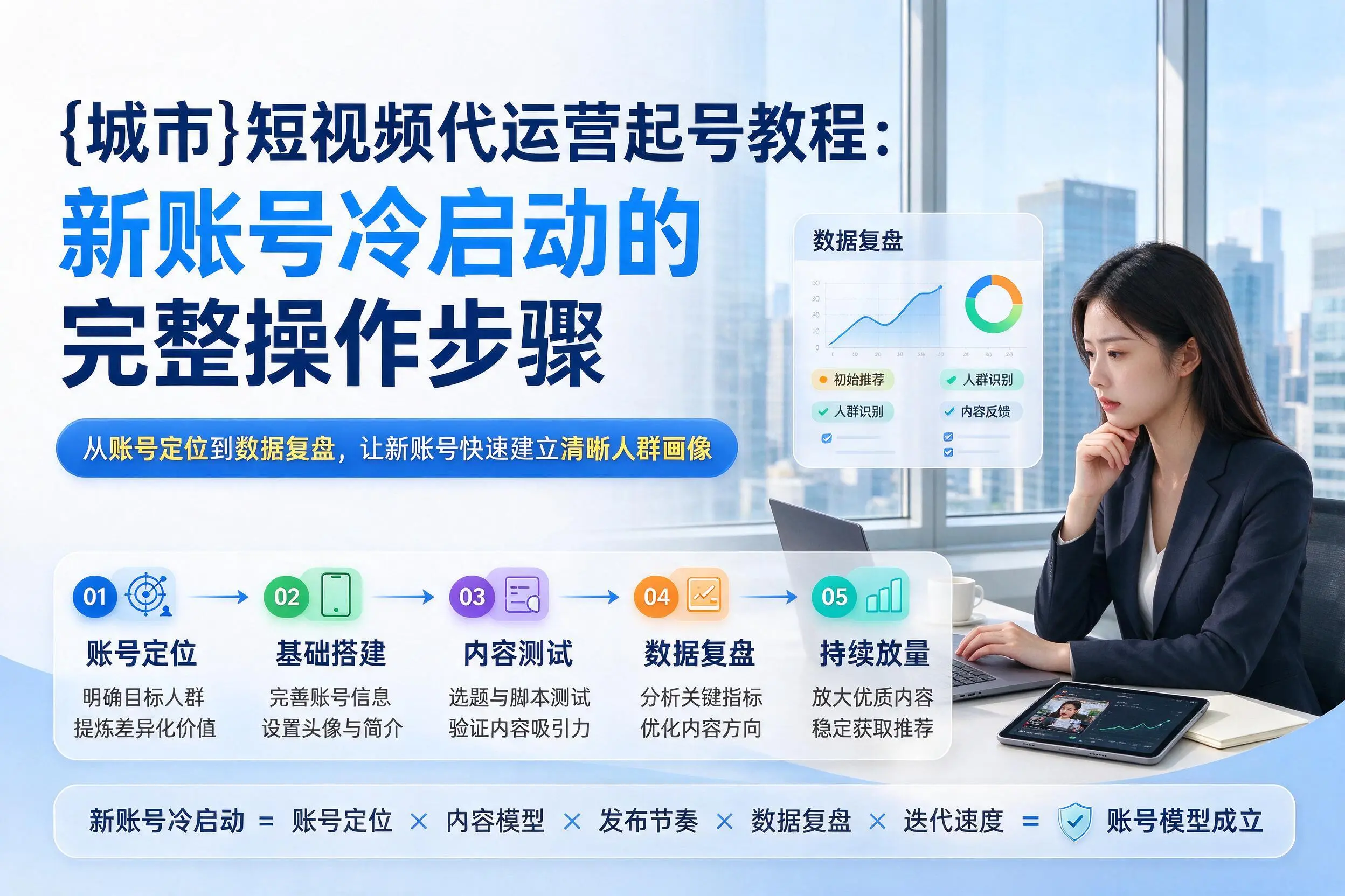 阜阳短视频代运营起号教程：新账号冷启动的完整操作步骤