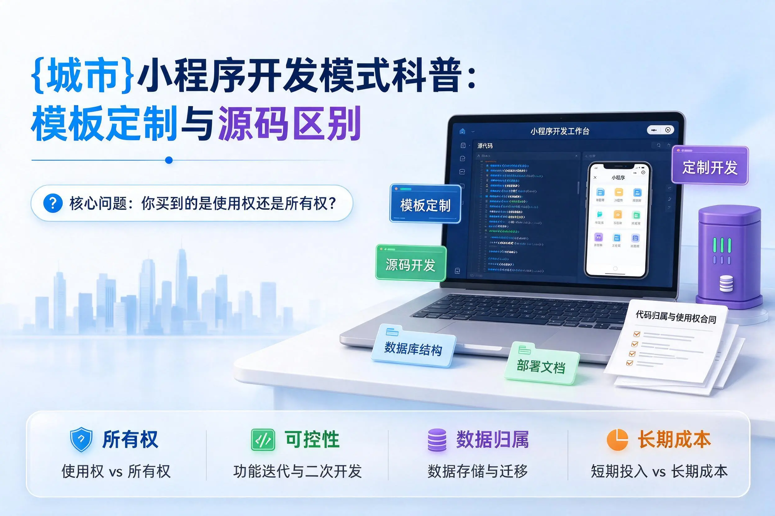 阜阳小程序开发模式科普：模板定制与源码区别