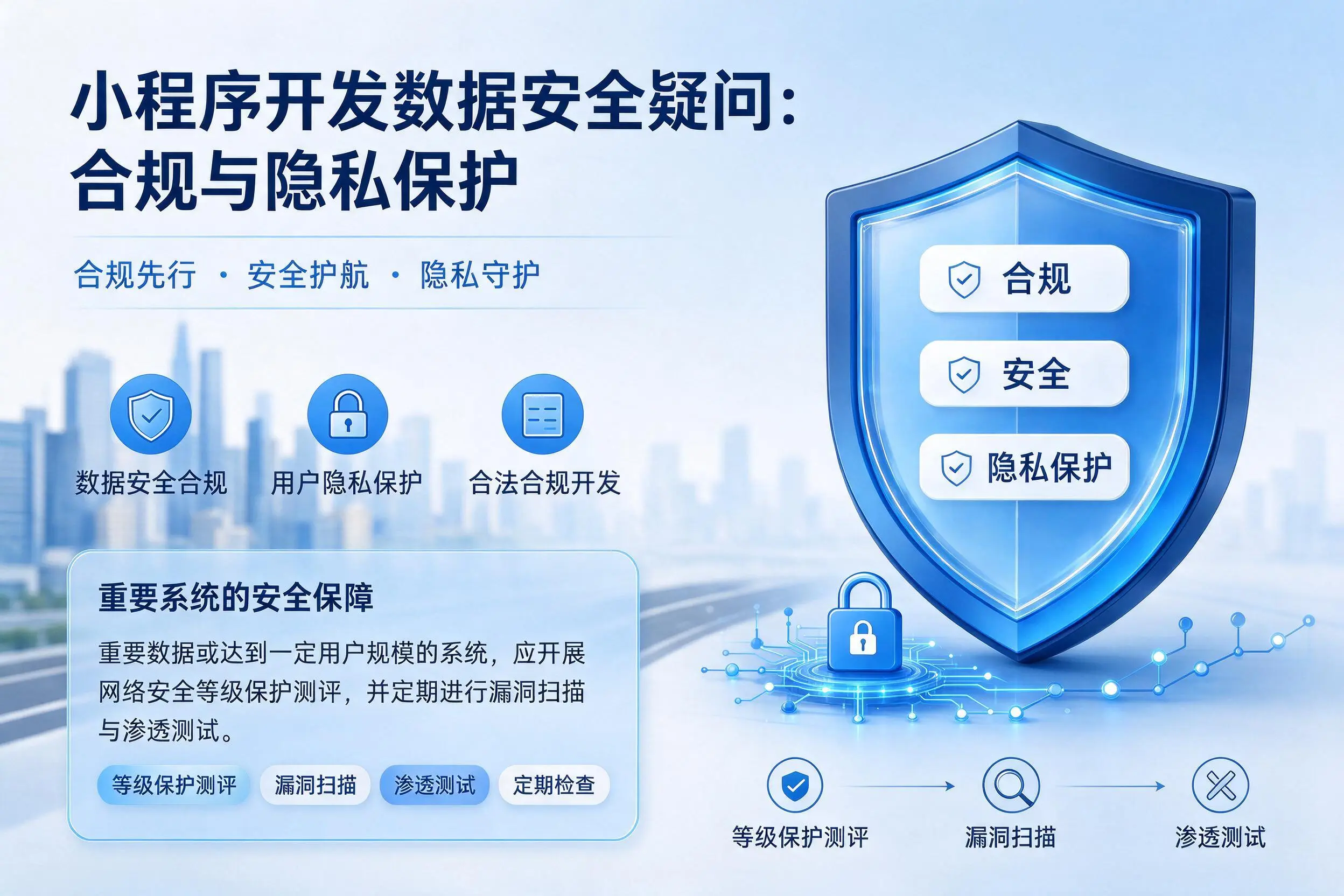阜阳小程序开发数据安全疑问：合规与隐私保护