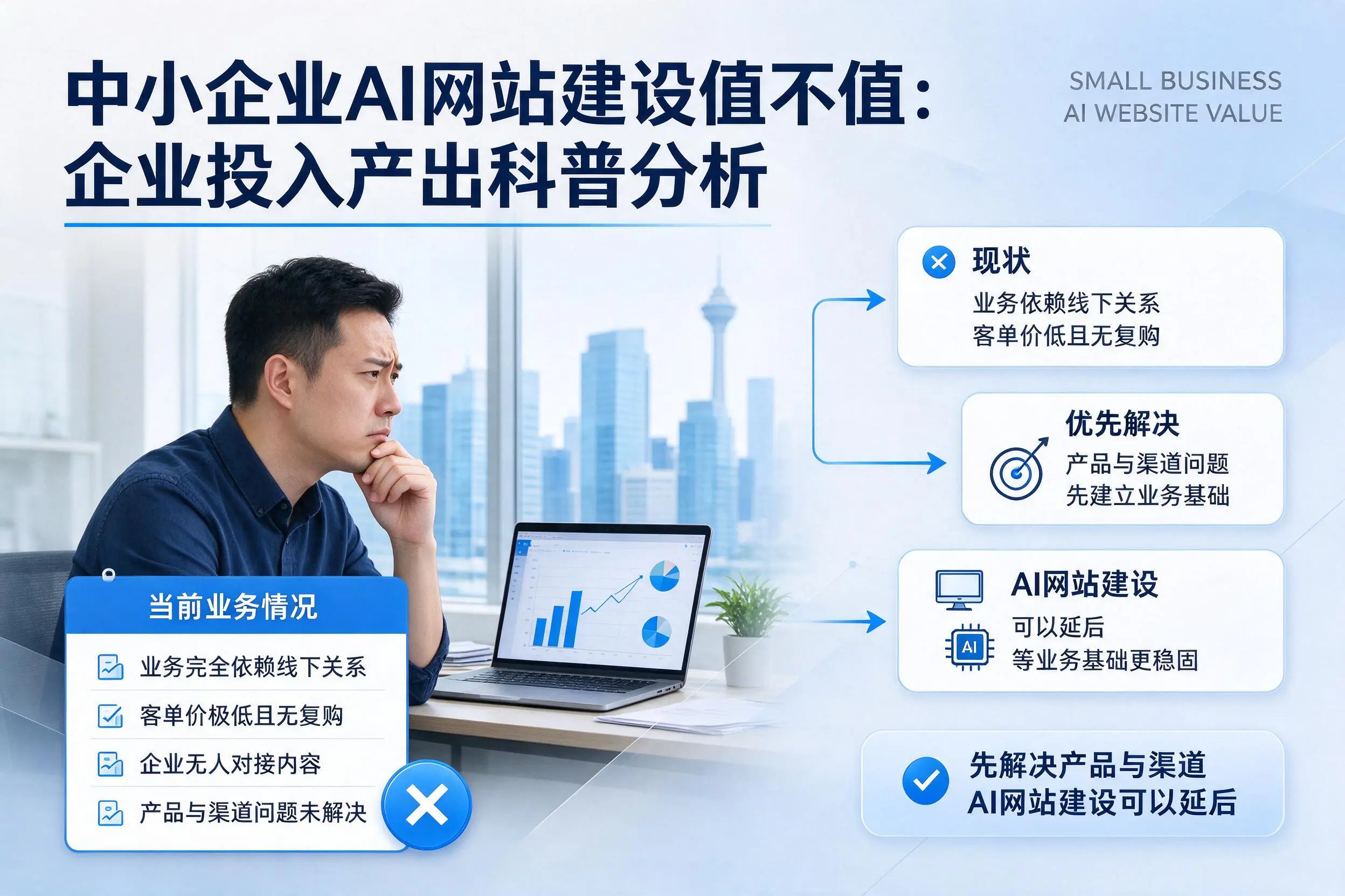 中小企业AI网站建设值不值:阜阳企业投入产出科普分析