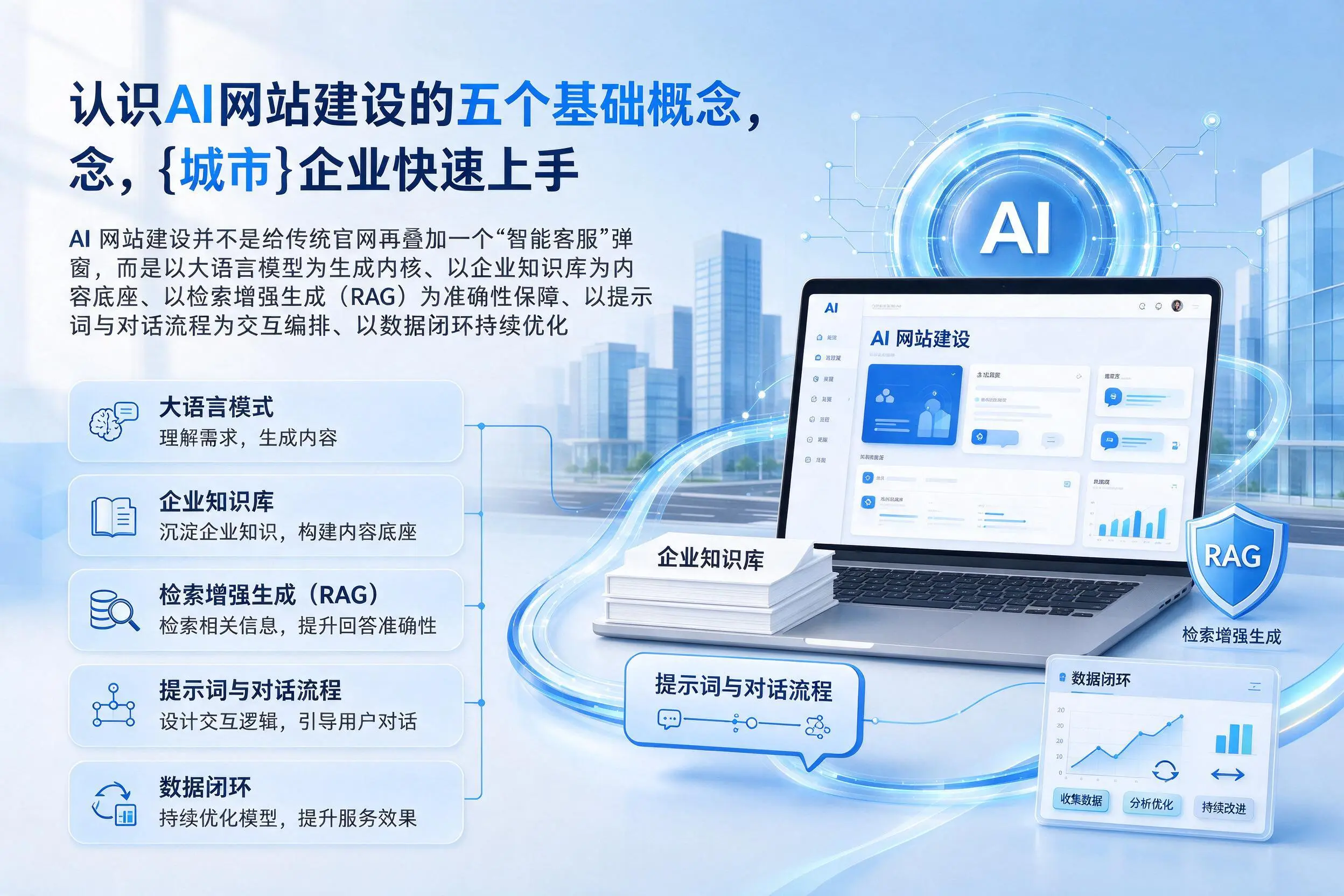 认识AI网站建设的五个基础概念，阜阳企业快速上手