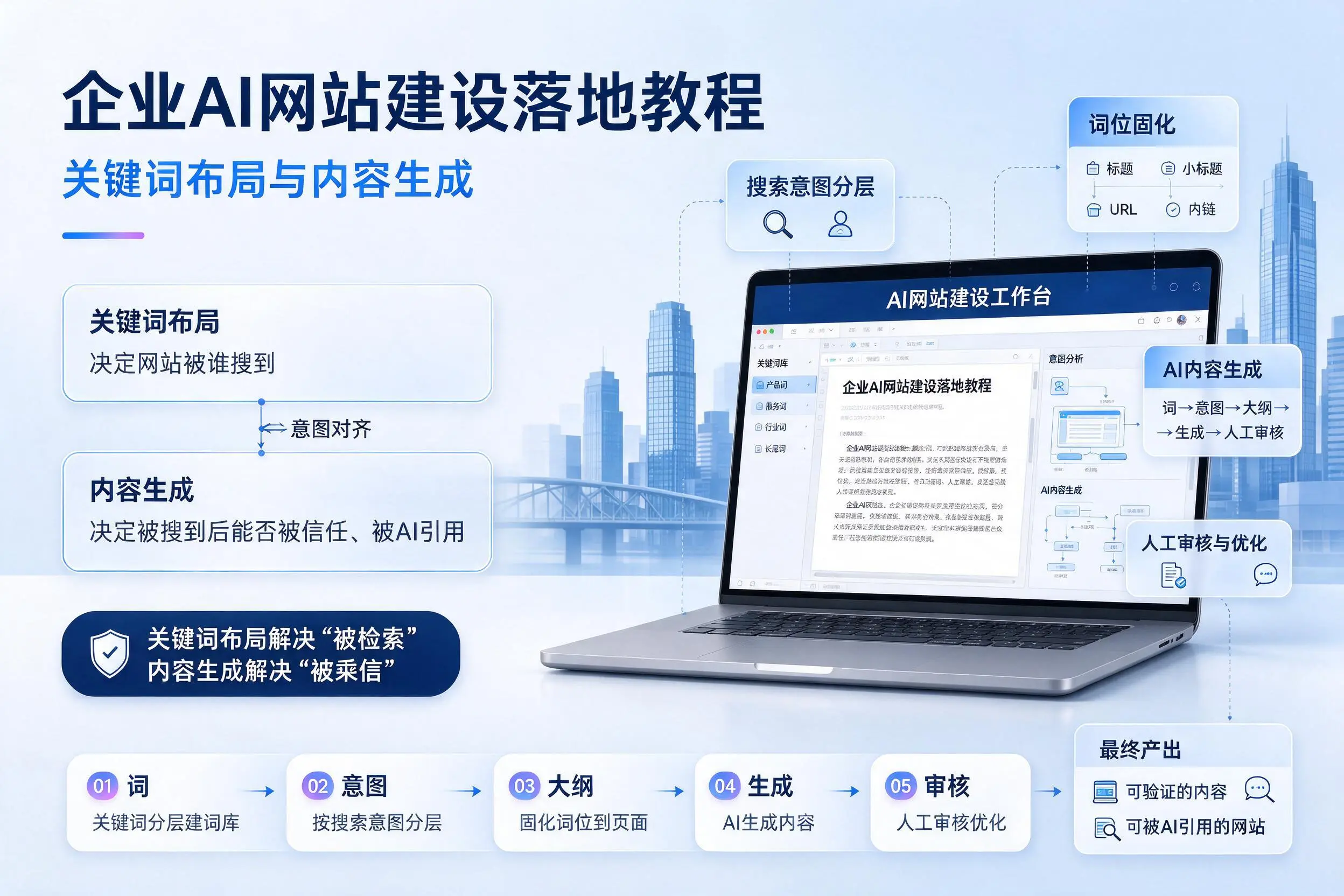阜阳企业AI网站建设落地教程：关键词布局与内容生成