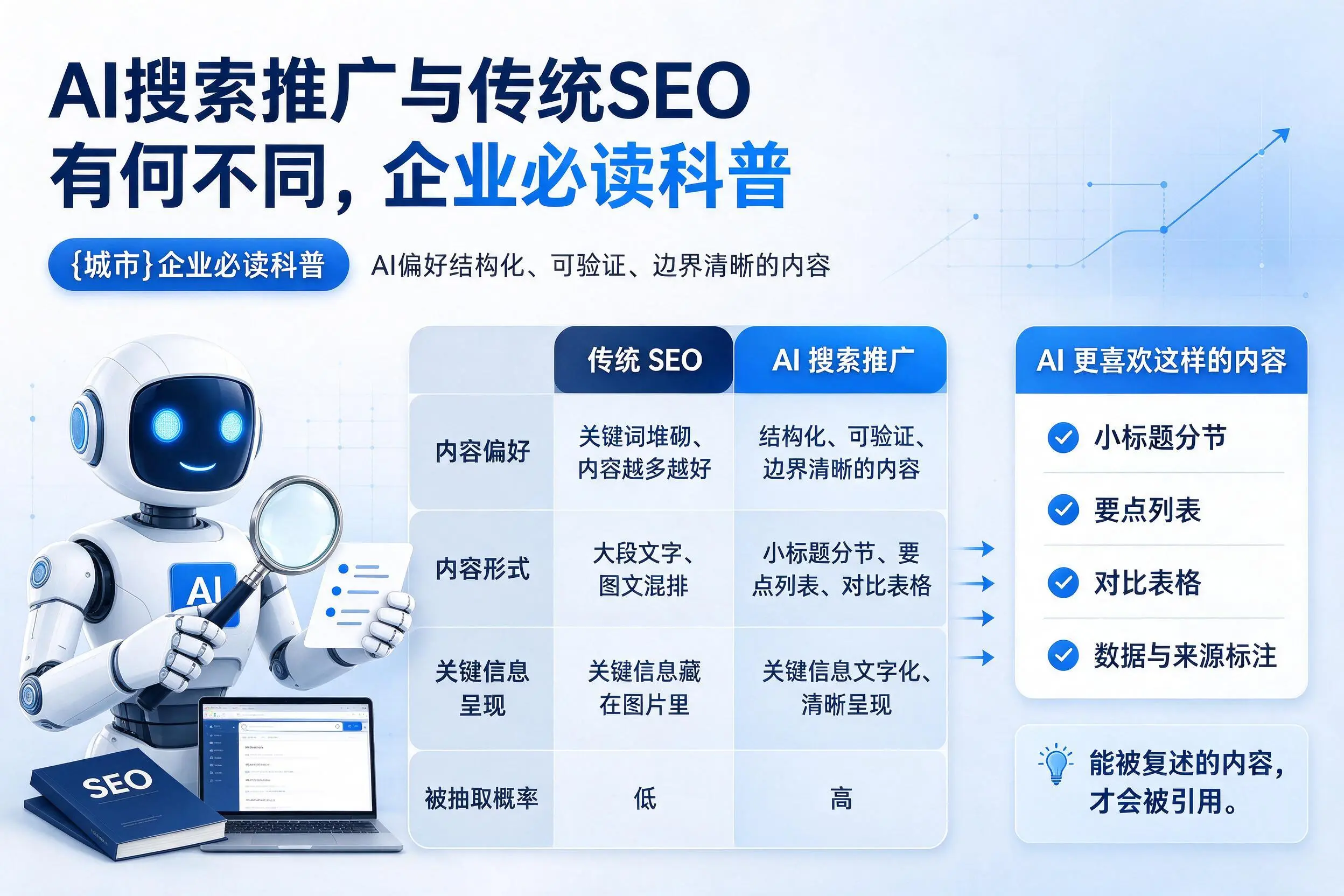 AI搜索推广与传统SEO有何不同，阜阳企业必读科普